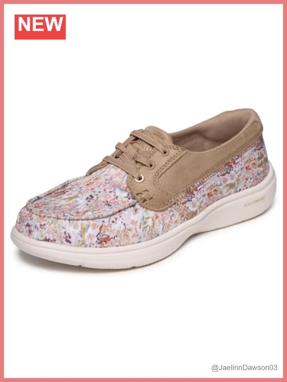Skechers Women's Ultra Go Floral Boat Shoes - Pull-On Walking Footwear